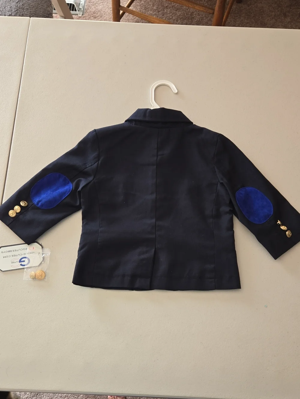 G-CUTEE Navy Baby Suit Set - 2pc